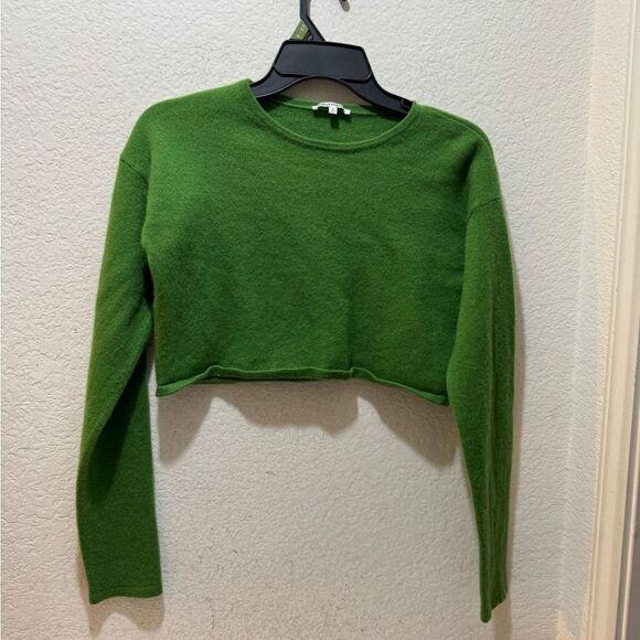 Reformation Idan Cropped Cashmere Crew Sweater - Picture 4 of 16